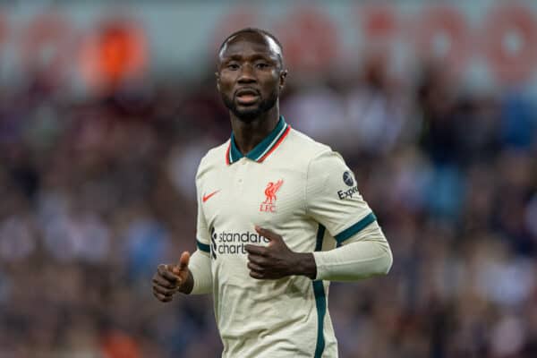 BIRMINGHAM, ENGLAND - Tuesday, May 10, 2022: Liverpool's Naby Keita during the FA Premier League match between Aston Villa FC and Liverpool FC at Villa Park. (Pic by David Rawcliffe/Propaganda)