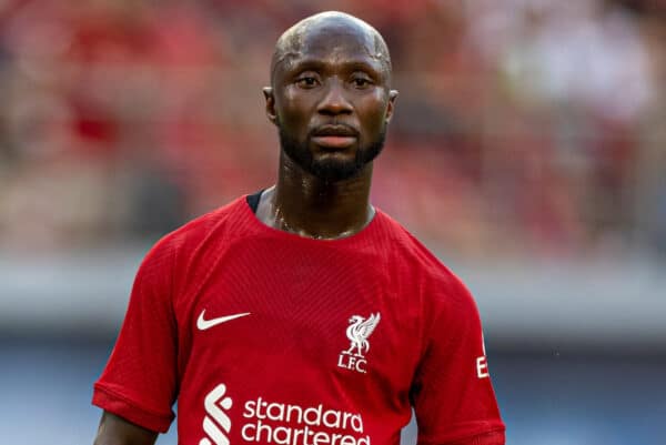 LEIPZIG, GERMANY - Thursday, July 21, 2022: Liverpool's Naby Keita during a pre-season friendly match between RB Leipzig and Liverpool FC at the Red Bull Arena. Liverpool won 5-0. (Pic by David Rawcliffe/Propaganda)