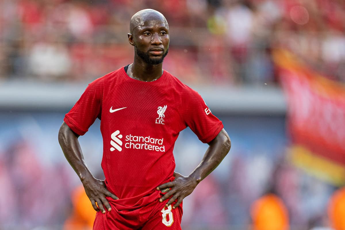 LEIPZIG, GERMANY - Thursday, July 21, 2022: Liverpool's Naby Keita during a pre-season friendly match between RB Leipzig and Liverpool FC at the Red Bull Arena. Liverpool won 5-0. (Pic by David Rawcliffe/Propaganda)