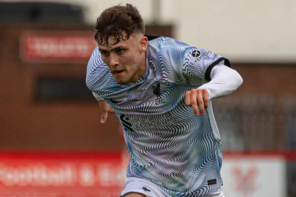 KIDDERMINSTER, ENGLAND - Friday, July 22, 2022: Liverpool's Bobby Clark during a pre-season Under-21's friendly between Kidderminster Harriers FC and Liverpool FC Under-21's at Aggborough Stadium. (Pic by Peter Hinkley/Propaganda)