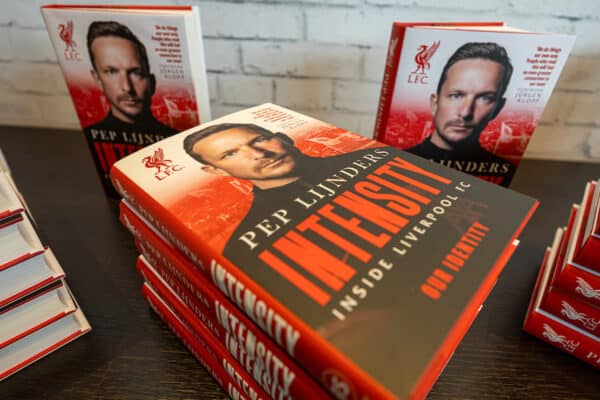 LIVERPOOL, ENGLAND - Wednesday, August 3, 2022: Liverpool's assistant manager Pepijn Lijnders during the launch of his new book "Intensity - Inside Liverpool FC" held at the Liverpool FC Retail Store at Anfield. (Pic by David Rawcliffe/Propaganda)