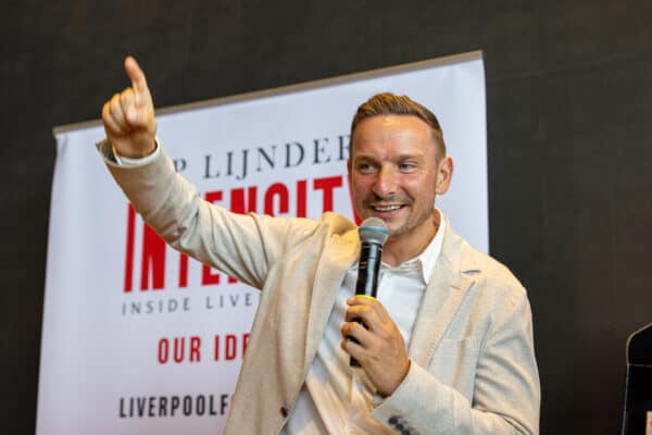 LIVERPOOL, ENGLAND - Wednesday, August 3, 2022: Liverpool's assistant manager Pepijn Lijnders during the launch of his new book "Intensity - Inside Liverpool FC" held at the Liverpool FC Retail Store at Anfield. (Pic by David Rawcliffe/Propaganda)