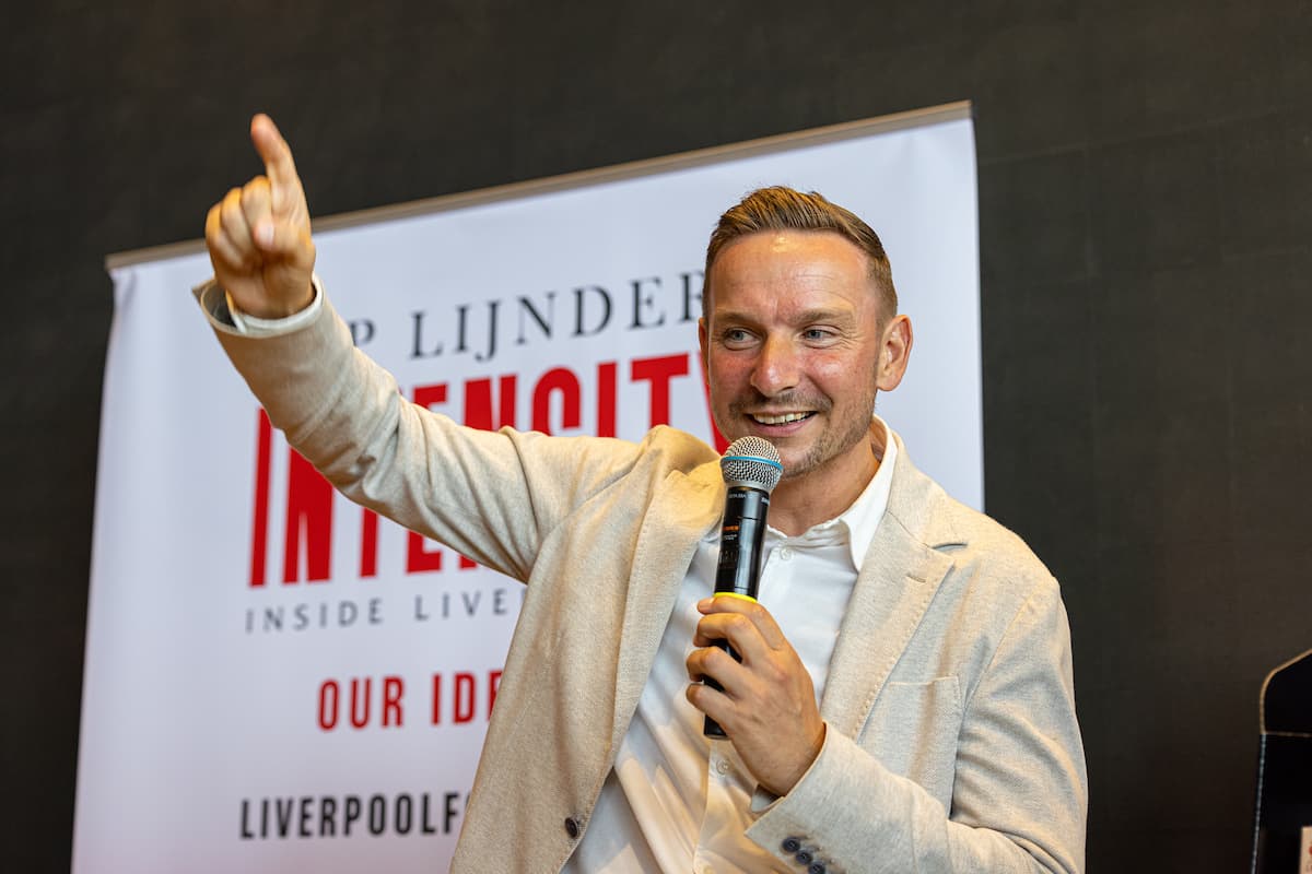 LIVERPOOL, ENGLAND - Wednesday, August 3, 2022: Liverpool's assistant manager Pepijn Lijnders during the launch of his new book "Intensity - Inside Liverpool FC" held at the Liverpool FC Retail Store at Anfield. (Pic by David Rawcliffe/Propaganda)