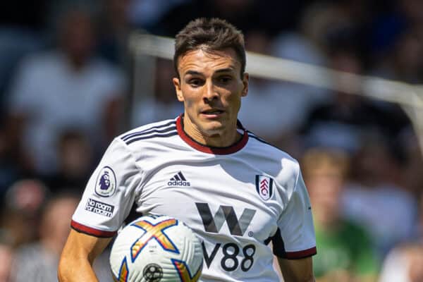  Fulham's João Palhinha during the FA Premier League match between Fulham FC and Liverpool FC at Craven Cottage. The game ended in a 2-2 draw. (Pic by David Rawcliffe/Propaganda)