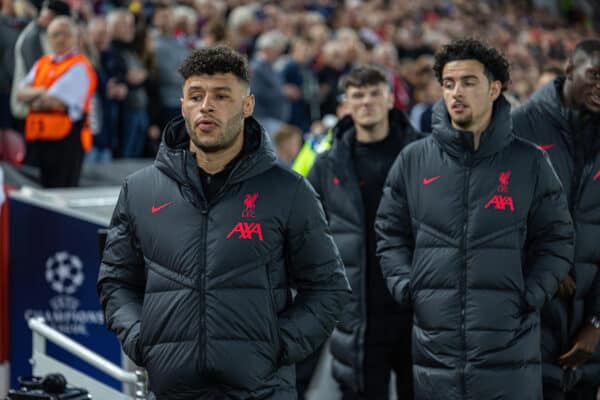 LIVERPOOL, ENGLAND - Tuesday, September 13, 2022: Liverpool's Alex Oxlade-Chamberlain before the UEFA Champions League Group A matchday 2 game between Liverpool FC and AFC Ajax at Anfield. (Pic by David Rawcliffe/Propaganda)