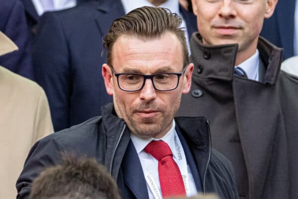 LIVERPOOL, ENGLAND - Sunday, October 16, 2022: Liverpool's Sporting Director Julian Ward during the FA Premier League match between Liverpool FC and Manchester City FC at Anfield. Liverpool won 1-0. (Pic by David Rawcliffe/Propaganda)