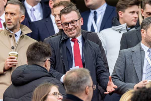 LIVERPOOL, ENGLAND - Sunday, October 16, 2022: Liverpool's Sporting Director Julian Ward during the FA Premier League match between Liverpool FC and Manchester City FC at Anfield. Liverpool won 1-0. (Pic by David Rawcliffe/Propaganda)