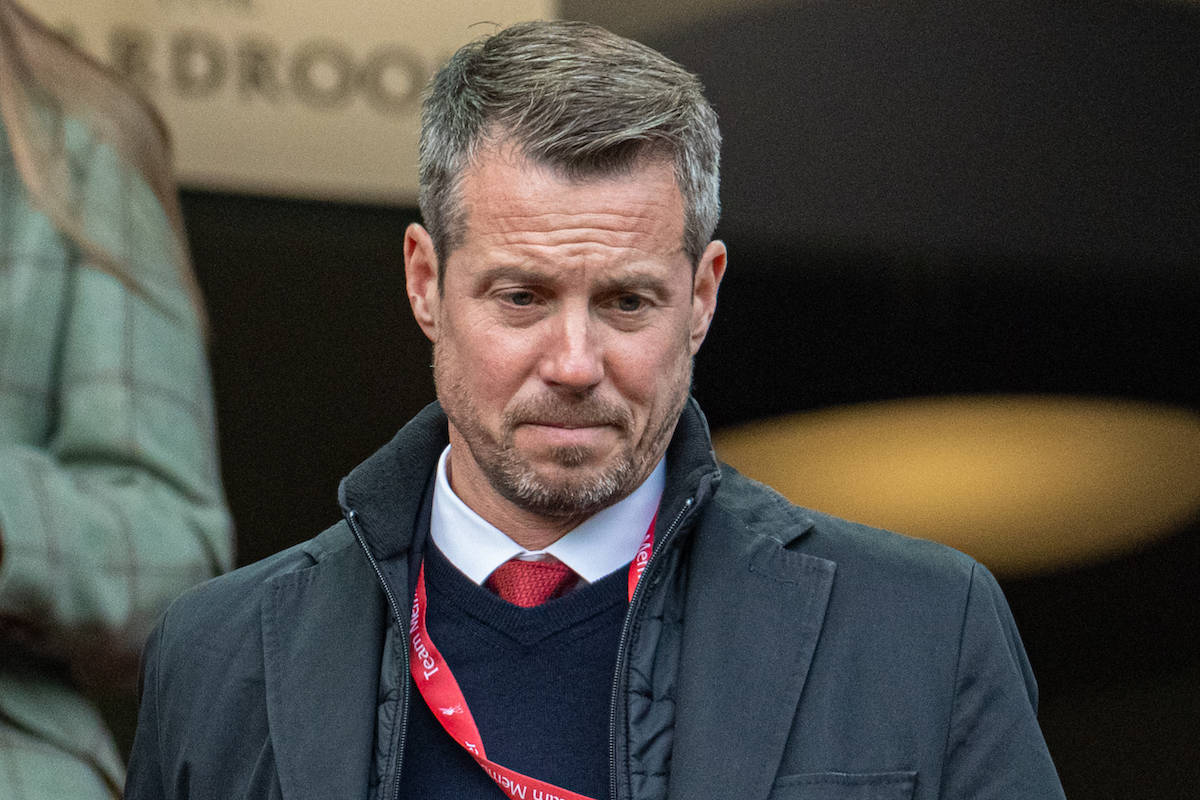 LIVERPOOL, ENGLAND - Sunday, October 16, 2022: Liverpool's Chief Executive Officer Billy Hogan during the FA Premier League match between Liverpool FC and Manchester City FC at Anfield. Liverpool won 1-0. (Pic by David Rawcliffe/Propaganda)