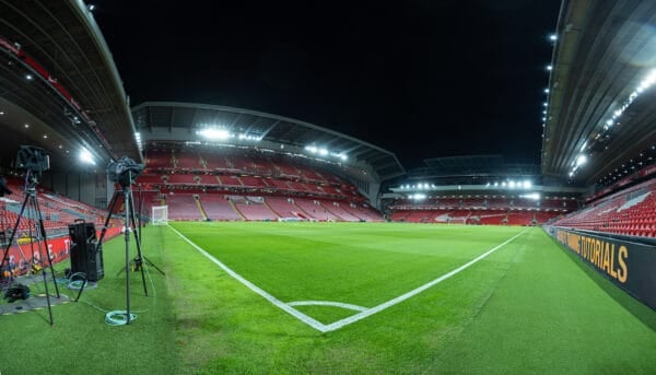 LIVERPOOL, ENGLAND - Friday, December 30, 2022: A general view during the FA Premier League match between Liverpool FC and Leicester City FC at Anfield. Liverpool won 2-1. (Pic by David Rawcliffe/Propaganda)