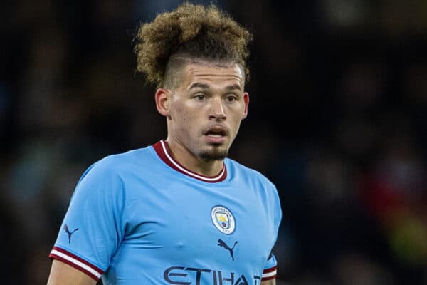 MANCHESTER, ENGLAND - Sunday, January 8, 2023: Manchester City's Kalvin Phillips during the FA Cup 3rd Round match between Manchester City FC and Chelsea FC at the City of Manchester Stadium. (Pic by David Rawcliffe/Propaganda)