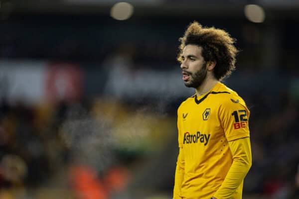 WOLVERHAMPTON, ENGLAND - Tuesday, January 17, 2023: Wolverhampton Wanderers' Rayan Aït-Nouri during the FA Cup 3rd Round Replay match between Wolverhampton Wanderers FC and Liverpool FC at Molineux Stadium. Liverpool won 1-0. (Pic by David Rawcliffe/Propaganda)