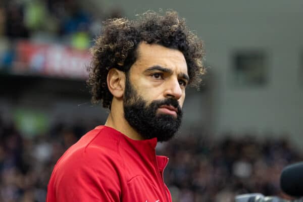 BRIGHTON & HOVE, ENGLAND - Sunday, January 29, 2023: Liverpool's Mohamed Salah before the FA Cup 4th Round match between Brighton & Hove Albion FC and Liverpool FC at the Falmer Stadium. Brighton won 2-1. (Pic by David Rawcliffe/Propaganda)