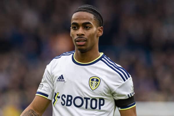 LEEDS, ENGLAND - Sunday, February 12, 2023: Leeds United's Crysencio Summerville during the FA Premier League match between Leeds United FC and Manchester United FC at Elland Road. (Pic by David Rawcliffe/Propaganda)