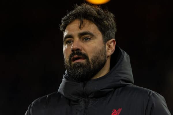 LONDON, ENGLAND - Saturday, February 25, 2023: Liverpool's elite development coach Vitor Matos during the FA Premier League match between Crystal Palace FC and Liverpool FC at Selhurst Park. (Pic by David Rawcliffe/Propaganda)