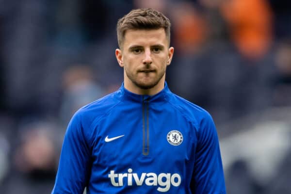 LONDON, ENGLAND - Sunday, February 26, 2023: Chelsea's Mason Mount during the pre-match warm-up before the FA Premier League match between Tottenham Hotspur FC and Chelsea FC at the Tottenham Hotspur Stadium. Tottenham won 2-0. (Pic by Jessica Hornby/Propaganda)