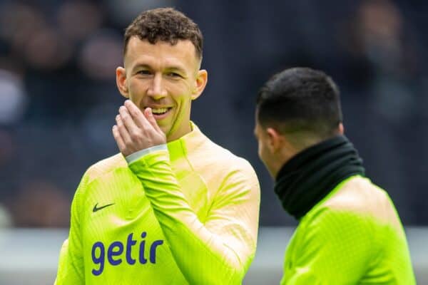 LONDON, ENGLAND - Sunday, February 26, 2023:  Tottenham Hotspur's Ivan Perisic during the pre-match warm-up before the FA Premier League match between Tottenham Hotspur FC and Chelsea FC at the Tottenham Hotspur Stadium. Tottenham won 2-0. (Pic by Jessica Hornby/Propaganda)