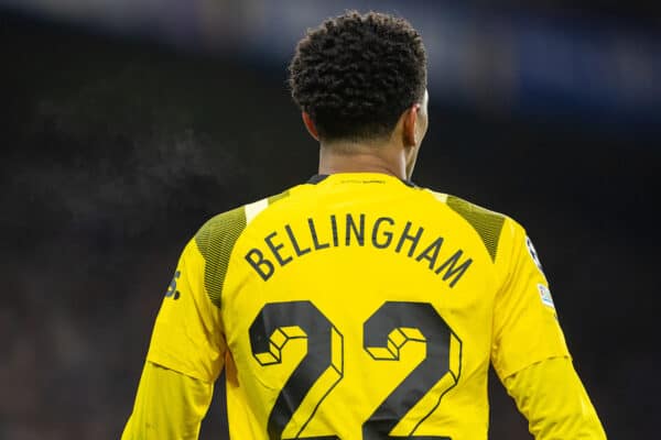 LONDON, ENGLAND - Tuesday, March 7, 2023: Borussia Dortmund's Jude Bellingham during the UEFA Champions League Round of 16 2nd Leg game between Chelsea FC and Borussia Dortmund at Stamford Bridge. Chelsea won 2-0, 2-1 on aggregate. (Pic by David Rawcliffe/Propaganda)