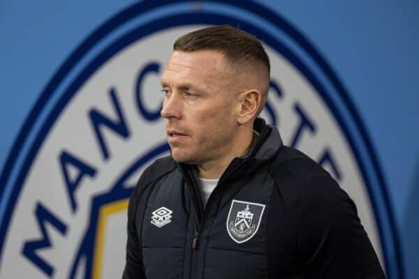 MANCHESTER, ENGLAND - Saturday, March 18, 2023: Burnley's assistant manager Craig Bellamy during the FA Cup Quarter-Final match between Manchester City FC and Burnley FC at the City of Manchester Stadium. Man City won 6-0. (Pic by David Rawcliffe/Propaganda)