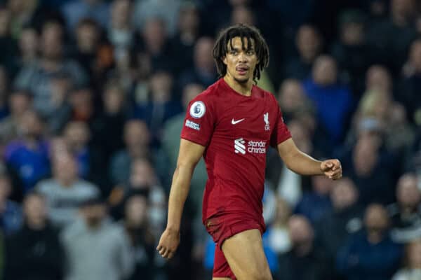 LEEDS, ENGLAND - Monday, April 17, 2023: Liverpool's Trent Alexander-Arnold during the FA Premier League match between Leeds United FC and Liverpool FC at Elland Road. (Pic by David Rawcliffe/Propaganda)