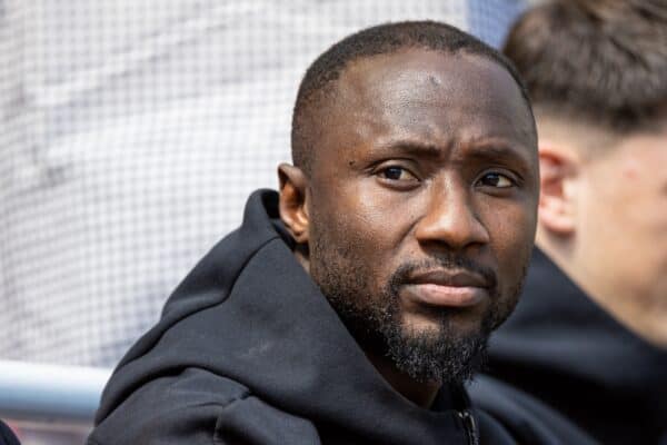 LIVERPOOL, ENGLAND - Saturday, May 20, 2023: Liverpool's Naby Keita during the FA Premier League match between Liverpool FC and Aston Villa FC at Anfield. (Pic by David Rawcliffe/Propaganda)