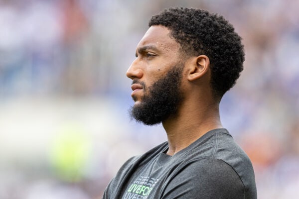 KARLSRUHE, GERMANY - Wednesday, July 19, 2023: Liverpool's Joe Gomez before a pre-season friendly match between Karlsruher SC and Liverpool FC at the Wildparkstadion. Liverpool won 4-2. (Pic by David Rawcliffe/Propaganda)