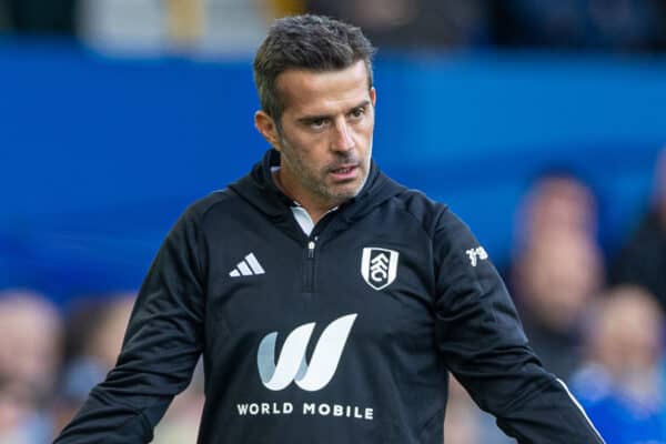  Fulham's manager Marco Silva during the FA Premier League match between Everton FC and Fulham FC at Goodison Park. Fulham won 1-0. (Pic by David Rawcliffe/Propaganda)