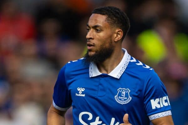 LIVERPOOL, ENGLAND - Saturday, August 12, 2023: Everton's Arnaut Danjuma during the FA Premier League match between Everton FC and Fulham FC at Goodison Park. Fulham won 1-0. (Pic by David Rawcliffe/Propaganda)