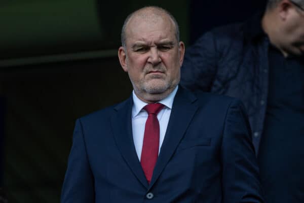 LONDON, ENGLAND - Sunday, August 13, 2023: Liverpool's sporting director Jorg Schmadtke during the FA Premier League match between Chelsea FC and Liverpool FC at Stamford Bridge. The game ended in a 1-1 draw. (Pic by David Rawcliffe/Propaganda)