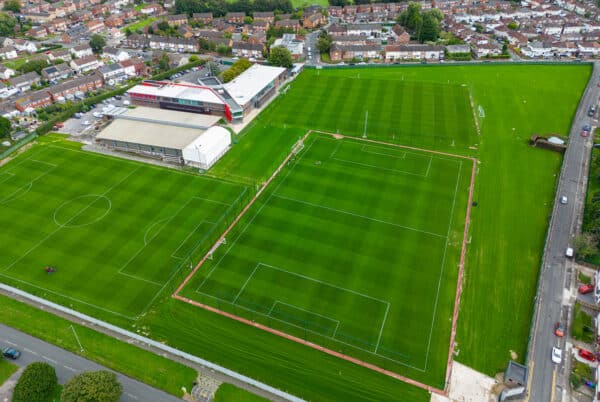 LIVERPOOL, ENGLAND - Thursday, August 31, 2023: A view of Melwood Training Ground in West Derby, Liverpool. This was the former training base for Liverpool Football Club until they moved to Kirkby and sold it. The club have recetly re-purchased the site and it is now the training base for the club's Women's teams. (Pic by David Rawcliffe/Propaganda)