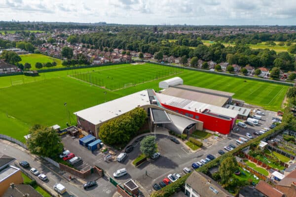 LIVERPOOL, ENGLAND - Thursday, August 31, 2023: A view of Melwood Training Ground in West Derby, Liverpool. This was the former training base for Liverpool Football Club until they moved to Kirkby and sold it. The club have recetly re-purchased the site and it is now the training base for the club's Women's teams. (Pic by David Rawcliffe/Propaganda)