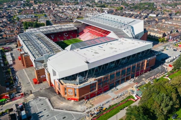 LIVERPOOL, ENGLAND - Saturday, September 2, 2023: A general view of Liverpool's Anfield Stadium before the FA Premier League match between Liverpool FC and Aston Villa FC. (Pic by David Rawcliffe/Propaganda)