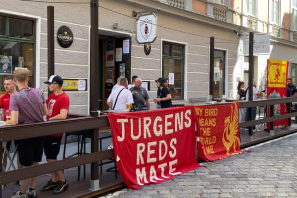 LINZ, AUSTRIA - Thursday, September 21, 2023: King Kenny's bar in Linz, named after Liverpool FC player and manager Kenny Dalglish, seen ahead of the UEFA Europa League Group E matchday 1 game between LASK and Liverpool FC. (Pic by David Rawcliffe/Propaganda)