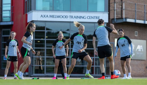 LIVERPOOL, ENGLAND - Friday, September 29, 2023: Liverpool's Emma Koivisto during an open taining session at the AXA Melwood Training Centre ahead of the Women's Super League opening fixture between Arsenal FC and Liverpool FC. (Pic by David Rawcliffe/Propaganda)