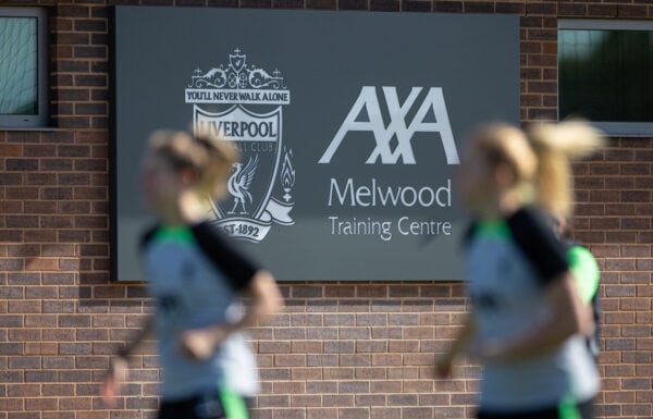 LIVERPOOL, ENGLAND - Friday, September 29, 2023: Liverpool players during an open taining session at the AXA Melwood Training Centre ahead of the Women's Super League opening fixture between Arsenal FC and Liverpool FC. (Pic by David Rawcliffe/Propaganda)