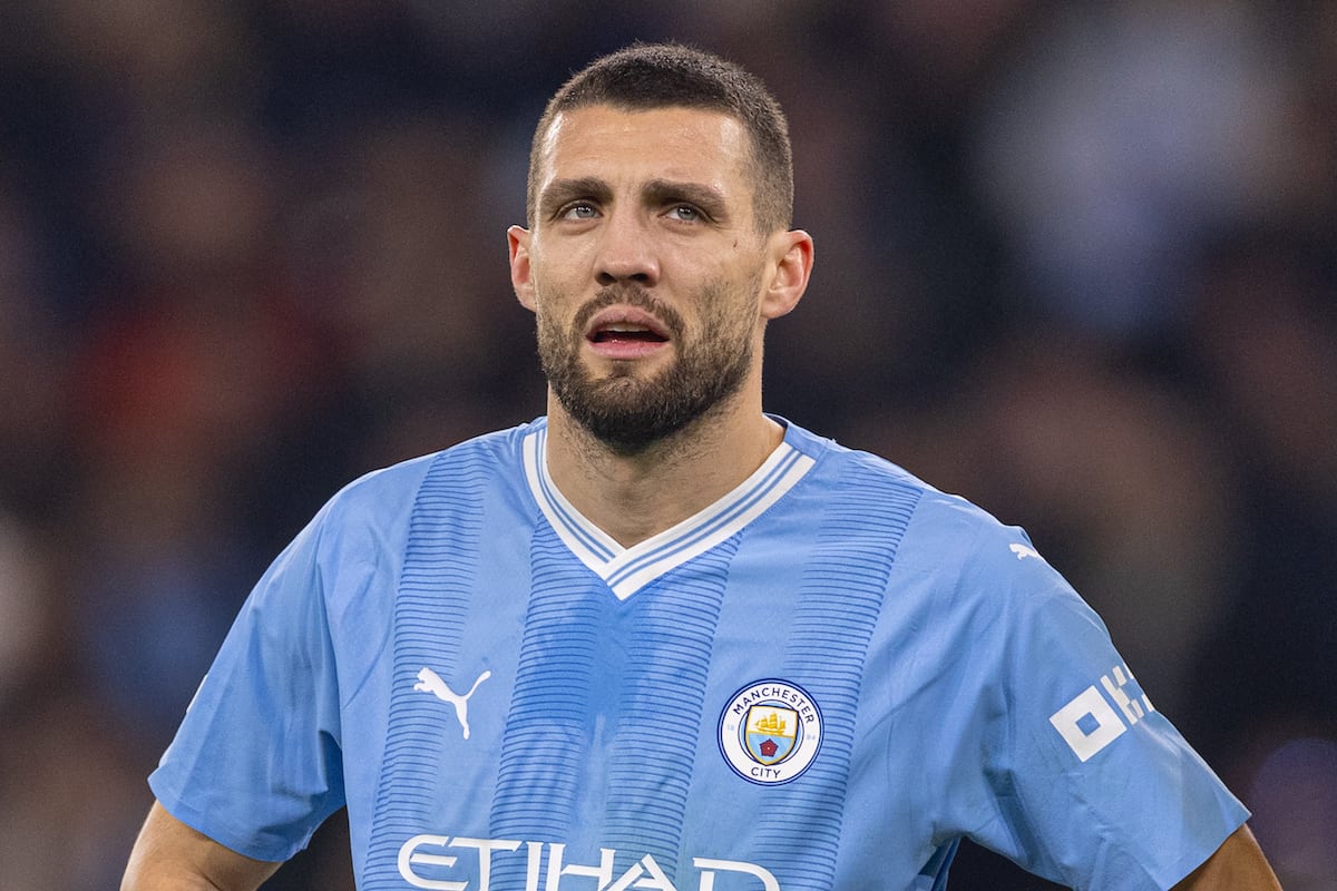 MANCHESTER, ENGLAND - Tuesday, November 7, 2023: Manchester City's Mateo Kova?i? during the UEFA Champions League Group G match between Manchester City FC and BSC Young Boys at the City of Manchester Stadium. (Photo by David Rawcliffe/Propaganda)