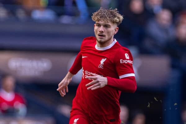 MANCHESTER, ENGLAND - Saturday, November 25, 2023: Liverpool's Harvey Elliott during the FA Premier League match between Manchester City FC and Liverpool FC at the City of Manchester Stadium. (Photo by David Rawcliffe/Propaganda)