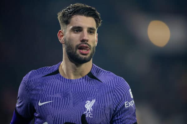 SHEFFIELD, ENGLAND - Wednesday, December 6, 2023: Liverpool's Dominik Szoboszlai during the FA Premier League match between Sheffield United FC and Liverpool FC at Bramall Lane. Liverpool won 2-0. (Photo by David Rawcliffe/Propaganda)