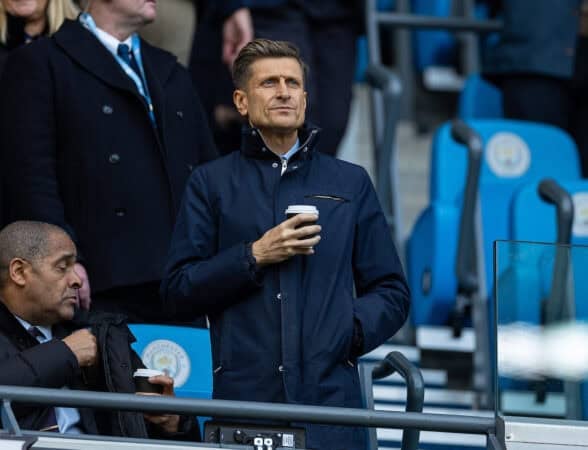 MANCHESTER, ENGLAND - Saturday, December 16, 2023: Crystal Palace's co-owner and chairman Steve Parish during the FA Premier League match between Manchester City FC and Crystal Palace FC at the City of Manchester Stadium. The game ended in a 2-2 draw. (Photo by David Rawcliffe/Propaganda)