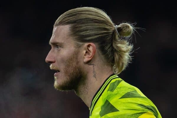 LONDON, ENGLAND - Saturday, February 24, 2024: Newcastle United's goalkeeper Loris Karius during the FA Premier League match between Arsenal FC and Newcastle United FC at the Emirates Stadium. (Photo by David Rawcliffe/Propaganda)