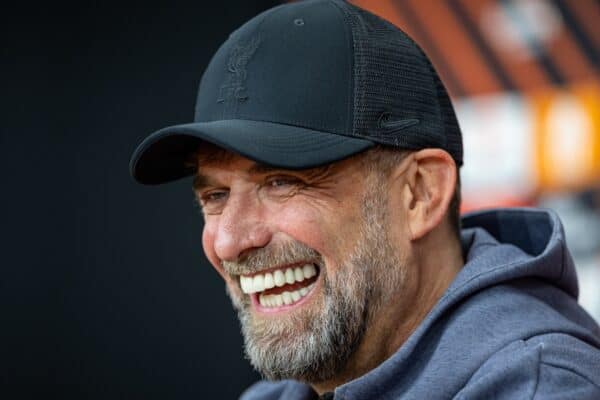 PRAGUE, CZECH REPUBLIC - Wednesday, March 6, 2024: Liverpool's manager Jürgen Klopp during a press conference at the Stadion Letná ahead of the UEFA Europa League Round of 16 1st Leg match between AC Sparta Praha and Liverpool FC. (Photo by David Rawcliffe/Propaganda)