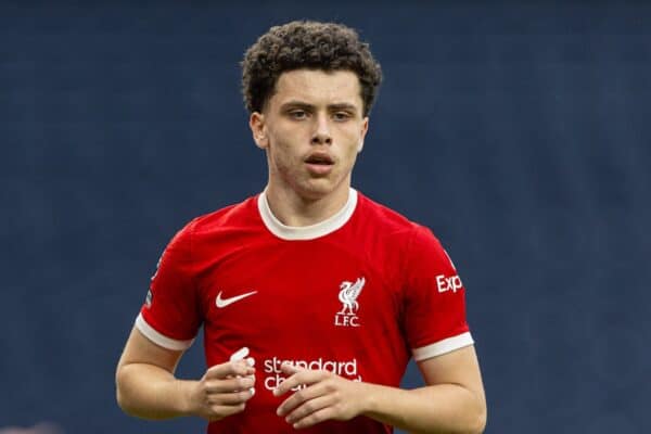 LONDON, ENGLAND - Sunday, May 12, 2024: Liverpool's Kieran Morrison during the Premier League 2 Quarter-Final Play-Off match between Tottenham Hotspur FC Under-21's and Liverpool FC Under-21's at the Tottenham Hotspur Stadium. The game ended 3-3 after extra-time, Tottenham won 5-4 on penalties. (Photo by David Rawcliffe/Propaganda)