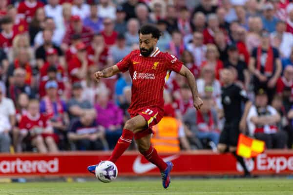 LIVERPOOL, ENGLAND - Saturday, May 18, 2024: Liverpool's Mohamed Salah during the FA Premier League match between Liverpool FC and Wolverhampton Wanderers FC at Anfield. Liverpool won 2-0. (Photo by David Rawcliffe/Propaganda)