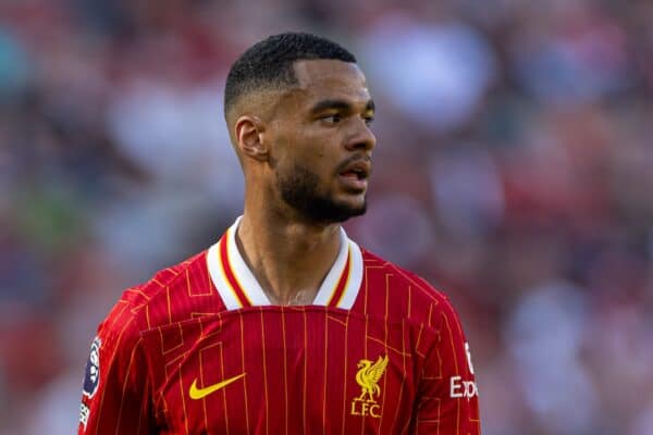 LIVERPOOL, ENGLAND - Saturday, May 18, 2024: Liverpool's Cody Gakpo during the FA Premier League match between Liverpool FC and Wolverhampton Wanderers FC at Anfield. Liverpool won 2-0. (Photo by David Rawcliffe/Propaganda)