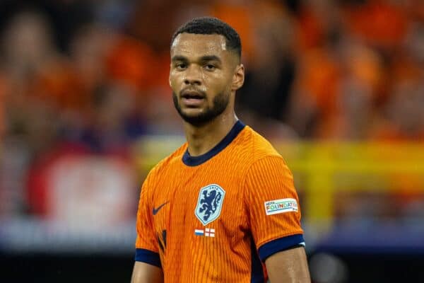 DORTMUND, GERMANY - Wednesday, July 10, 2024: Netherlands' Cody Gakpo during the UEFA Euro 2024 Semi-Final match between Netherlands and England at the Westfalenstadion. England won 2-1. (Photo by David Rawcliffe/Propaganda)