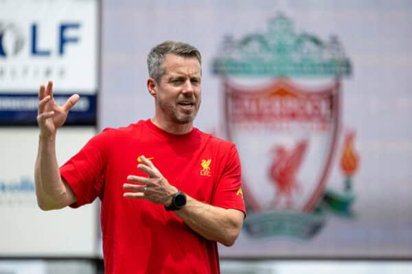 PITTSBURGH - Tuesday, July 23, 2024: Chief Executive Officer Billy Hogan during an LFC Foundation event at the Highmark Stadium during the club's pre-season tour of the USA. (Photo by David Rawcliffe/Propaganda)