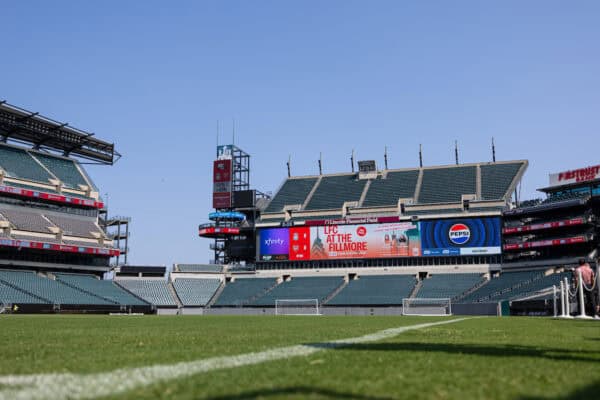 PHILADELPHIA - Sunday, July 28, 2024: A general view before an open training session at Lincoln Financial Field on day five of the club's pre-season tour of the USA. (Photo by David Rawcliffe/Propaganda)
