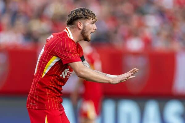 PHILADELPHIA - Wednesday, July 31, 2024: Liverpool's Harvey Elliott during a pre-season friendly match between Liverpool FC and Arsenal FC at the Lincoln Financial Field on day eight of the club's pre-season tour of the USA. Liverpool won 2-1. (Photo by David Rawcliffe/Propaganda)