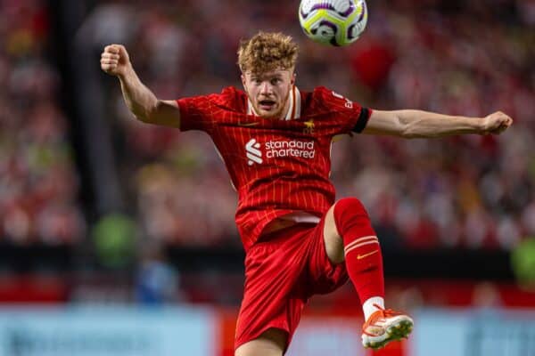 PHILADELPHIA - Wednesday, July 31, 2024: Liverpool's Luca Stephenson during a pre-season friendly match between Liverpool FC and Arsenal FC at the Lincoln Financial Field on day eight of the club's pre-season tour of the USA. Liverpool won 2-1. (Photo by David Rawcliffe/Propaganda)