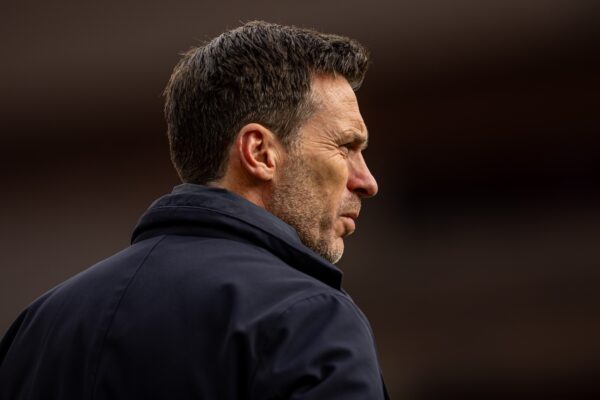 LIVERPOOL, ENGLAND - Sunday, October 13, 2024: Manchester City's manager Gareth Taylor before the FA Women’s Super League game between Liverpool FC Women and Manchester City FC Women at Anfield. (Photo by David Rawcliffe/Propaganda)