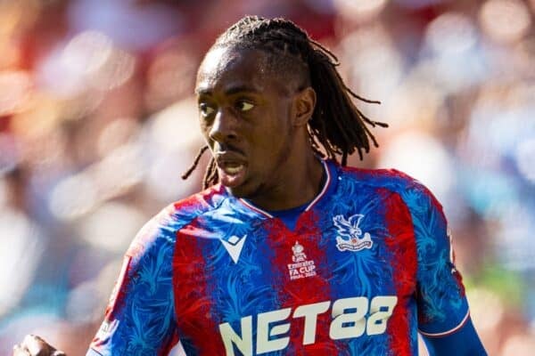 LONDON, ENGLAND - Saturday, May 17, 2025: Crystal Palace's Eberechi Eze during the FA Cup Final between Crystal Palace FC and Manchester City FC at Wembley Stadium. Crystal Palace won 1-0. (Photo by Harry Murphy/Propaganda)